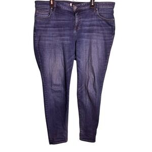 KUT from the‎ Kloth Diana Skinny Jeans Women 18W Dark Wash Stretch Denim